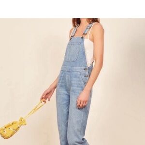 Reformation 100% Cotton Denim Overalls